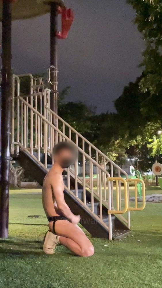 羊yang的打砲日记_公园打飞机吸引路人过来吃他的屌