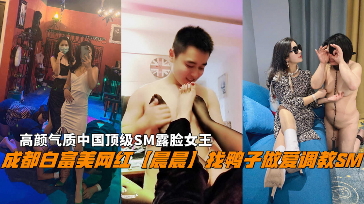 成都白富美网红【晨晨】找鸭子做爱调教SM,高颜气质中国顶级SM露脸女王。