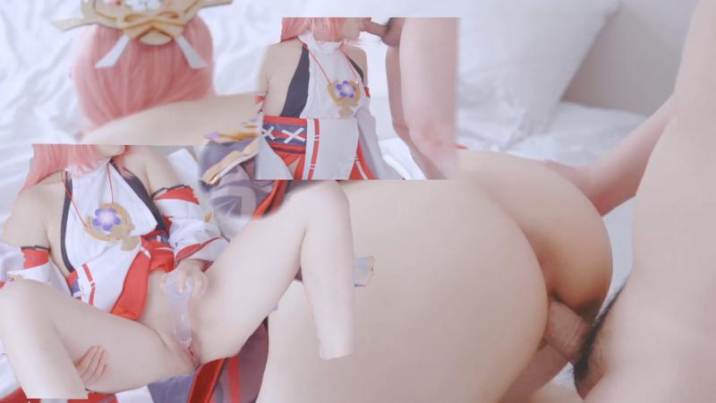 原神cosplay《八重神子：仙狐宫司异闻录》"宫司大人终究是露出了她的狐狸尾各种草逼 视频封面