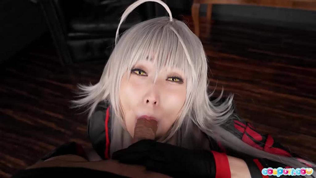 [Cospuri]无码COSMizuki黑贞德COS超强深喉口交口爆 预览截图 10