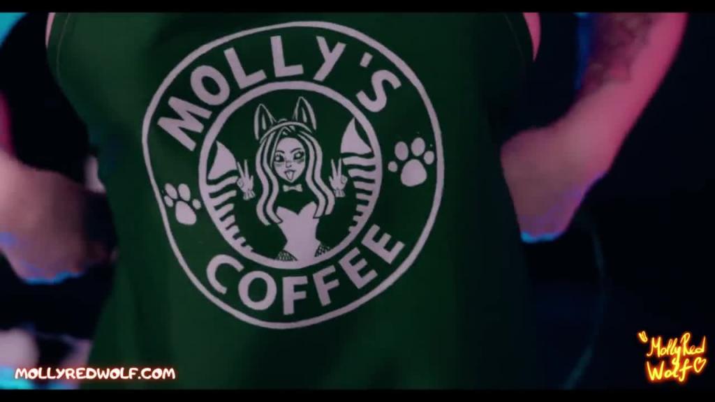 [MollyRedWolf]欢迎来到莫莉咖啡馆。星巴克奶牛女孩，榨干你的特仑苏。 预览截图 1